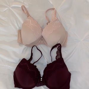 Set of 2 aerie lace lightly ligned bra